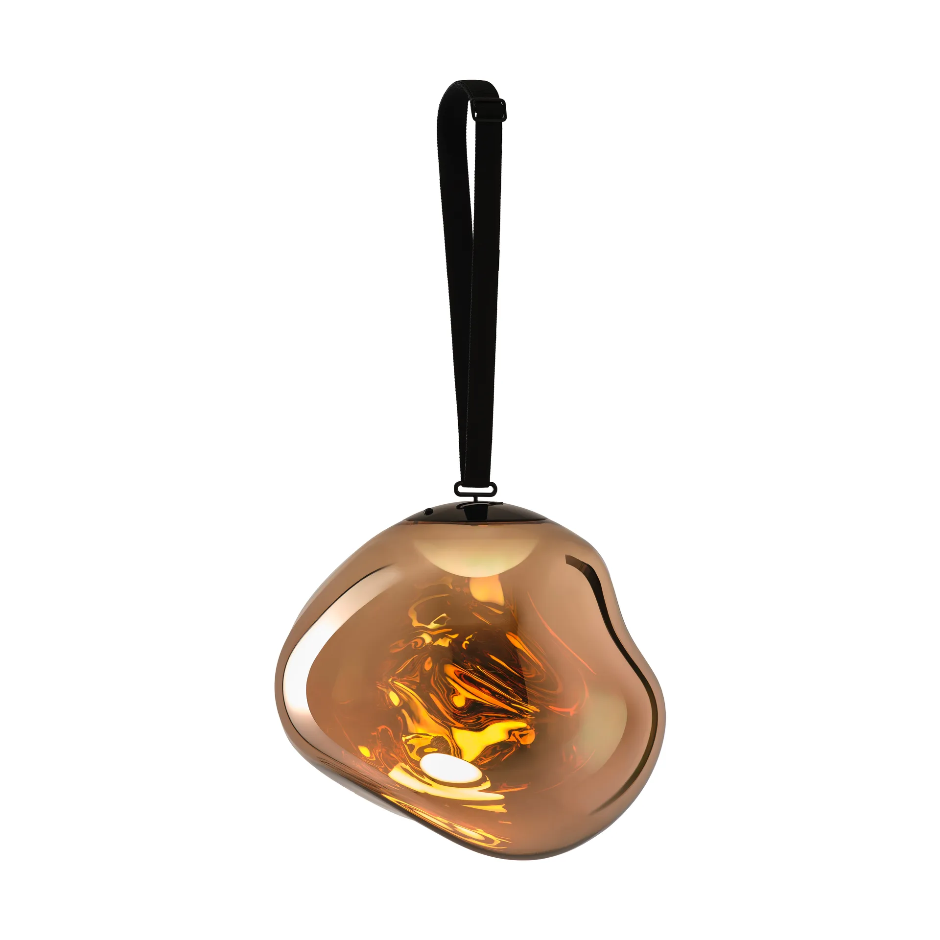 Duża lampa podłogowa przenośna Melt LED, Złoty Tom Dixon