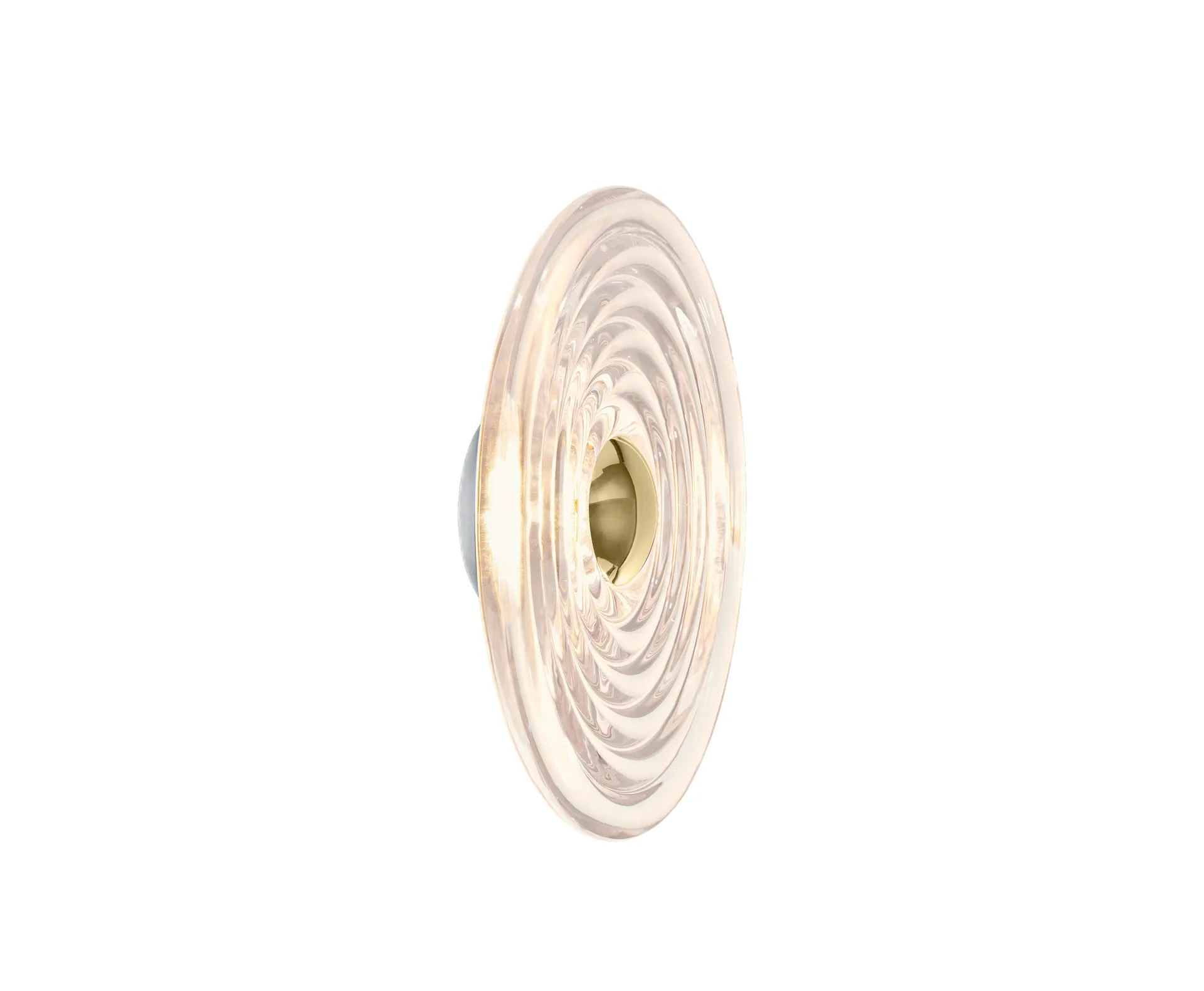 Duża lampa ścienna Press Surface LED 35 cm, Przezroczysty Tom Dixon