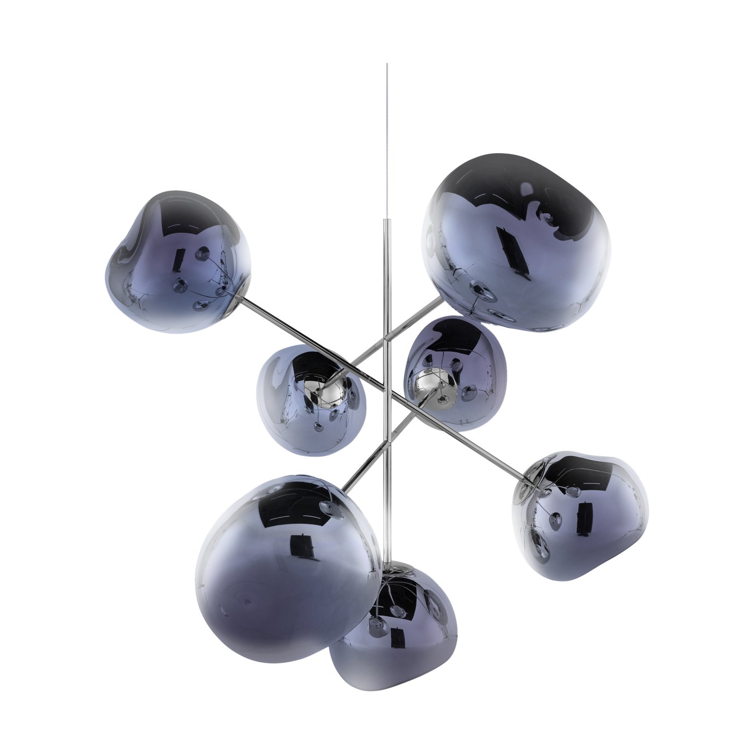 Tom Dixon Duży żyrandol Melt Chandelier LED 196 cm Dymny