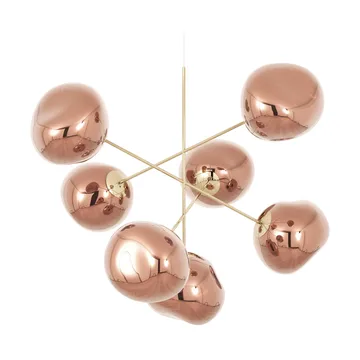 Duży żyrandol Melt Chandelier LED 196 cm - Miedziany - Tom Dixon