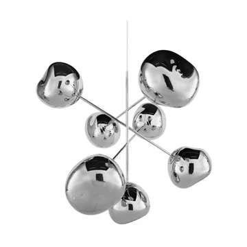 Duży żyrandol Melt Chandelier LED 196 cm - Srebrny - Tom Dixon