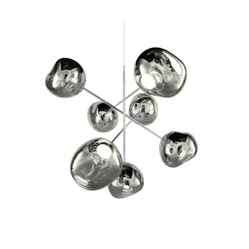 Duży żyrandol Melt Chandelier LED 196 cm - Srebrny - Tom Dixon