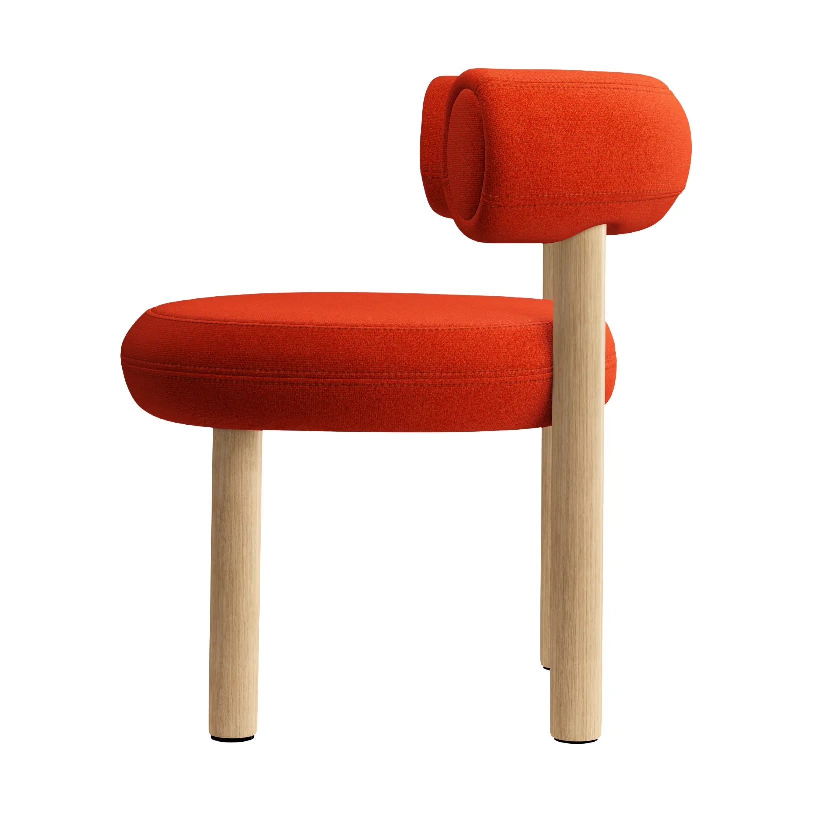 Fat dining chair, Brushed oak, Hallingdal 65 Orange Tom Dixon