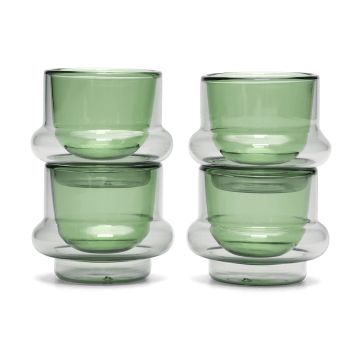 Filiżanka do espresso Bump 500 ml 4-pak - Zielony - Tom Dixon