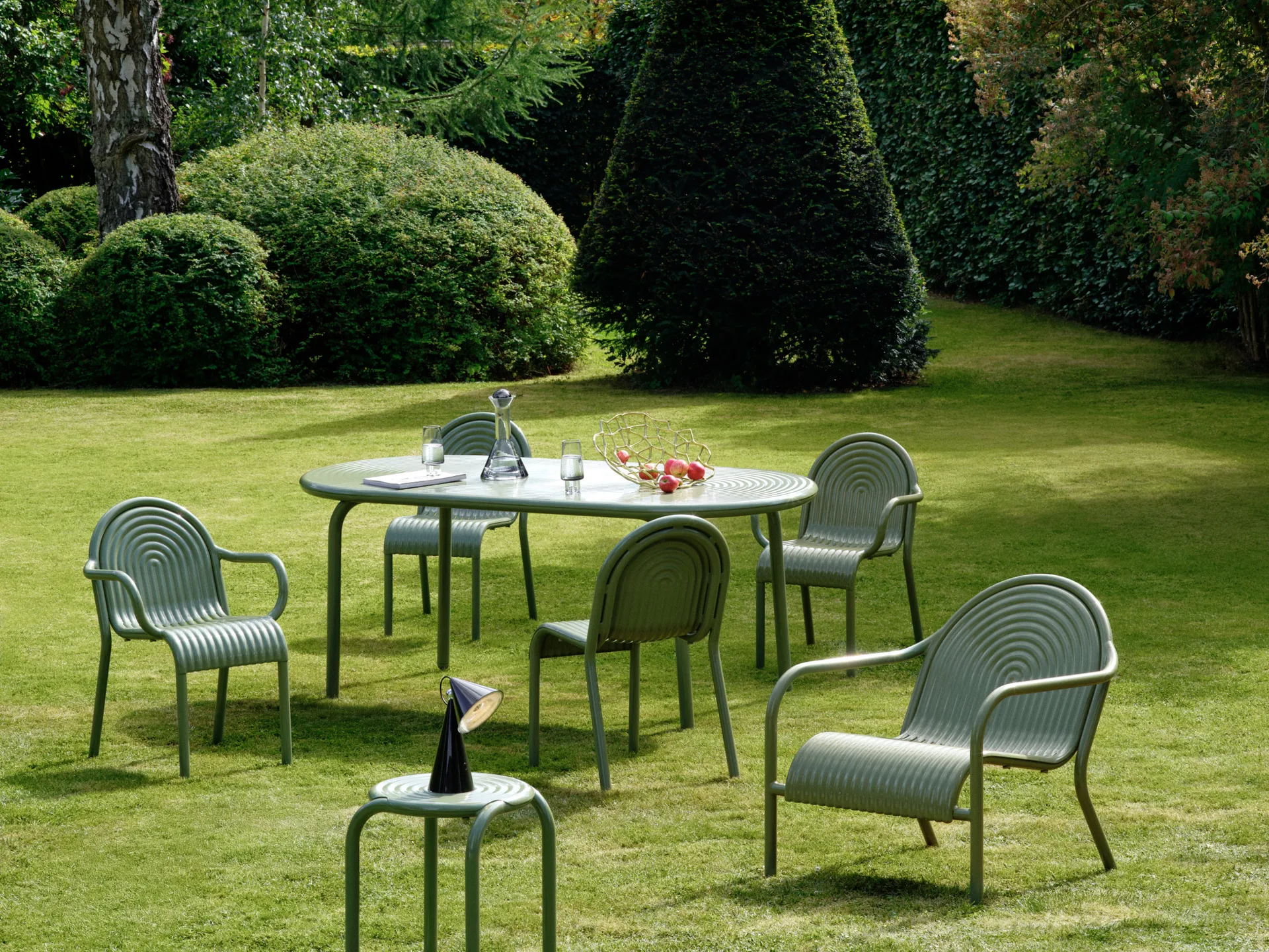 Groove Obround stół jadalniany – Moss, 86×186 cm Tom Dixon