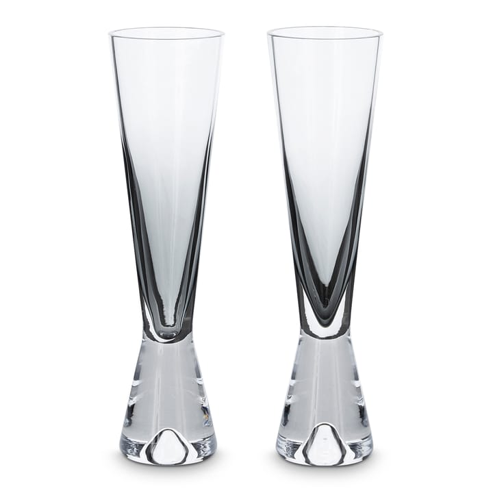 Kieliszki do szampana Tank 2-pak - Czarny - Tom Dixon