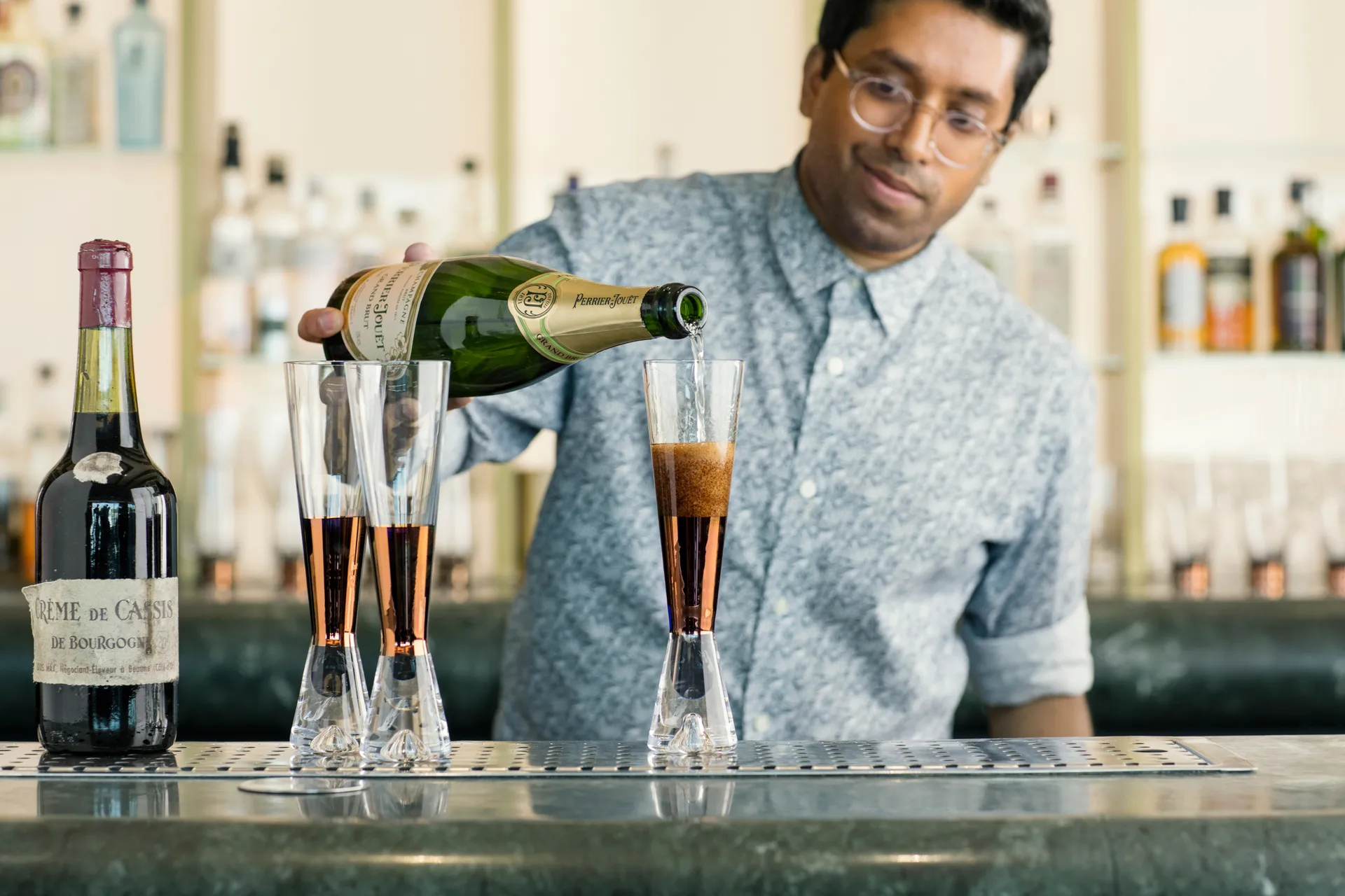 Kieliszki do szampana Tank 2-pak, Miedziany Tom Dixon