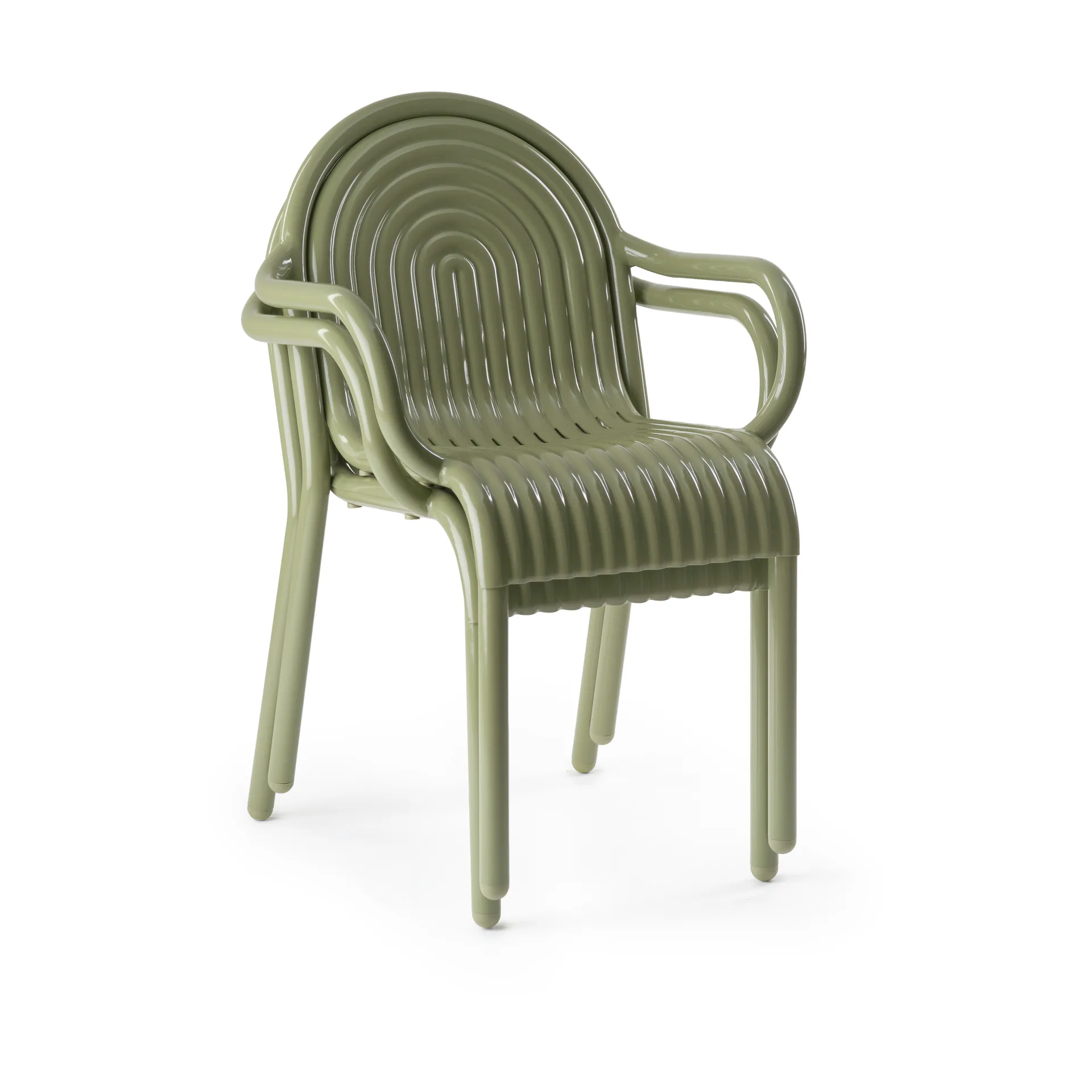 Krzesło z podłokietnikami Groove, Mech Tom Dixon