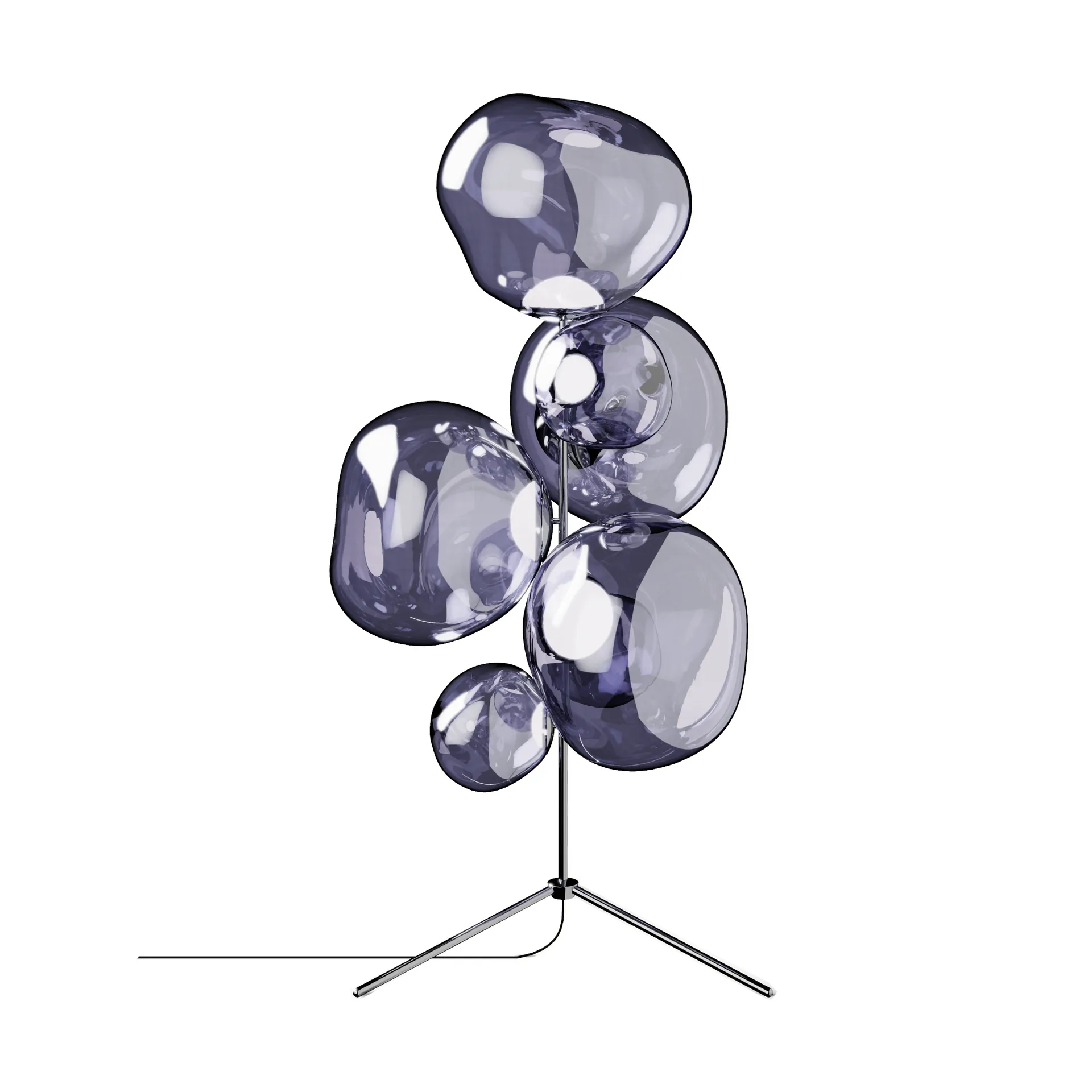 Lampa podłogowa Melt Chandelier LED 175 cm, Dymny Tom Dixon