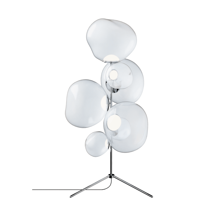 Lampa podłogowa Melt Chandelier LED 175 cm - Opal-srebrny - Tom Dixon