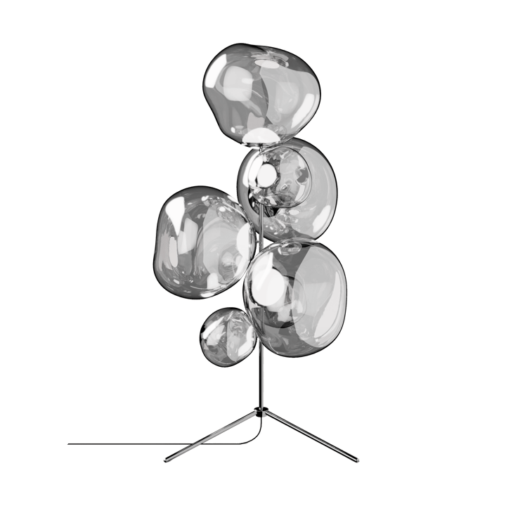 Lampa podłogowa Melt Chandelier LED 175 cm - Srebrny - Tom Dixon