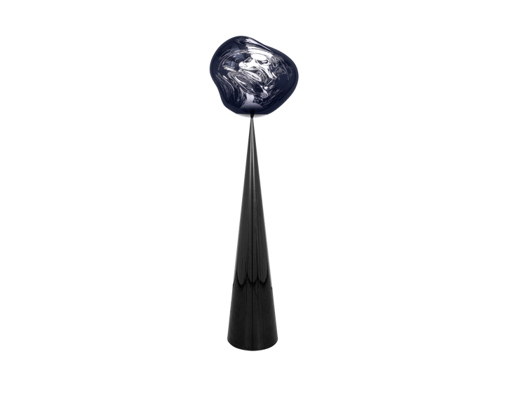 Lampa podłogowa Melt Cone Fat LED 174,5 cm, Dymny Tom Dixon