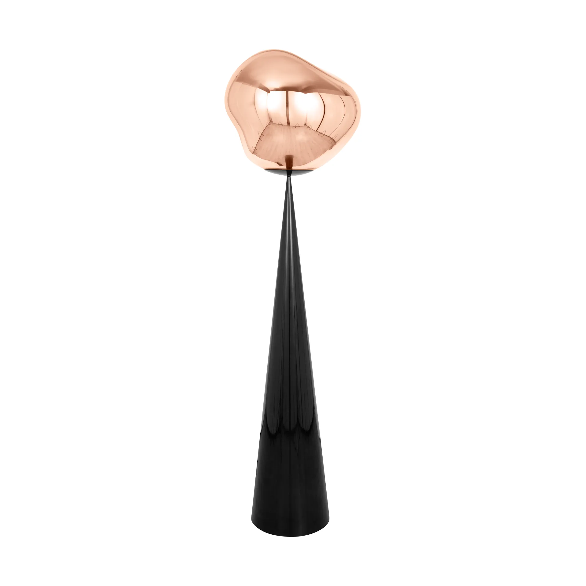 Lampa podłogowa Melt Cone Fat LED 174,5 cm, Miedziany Tom Dixon