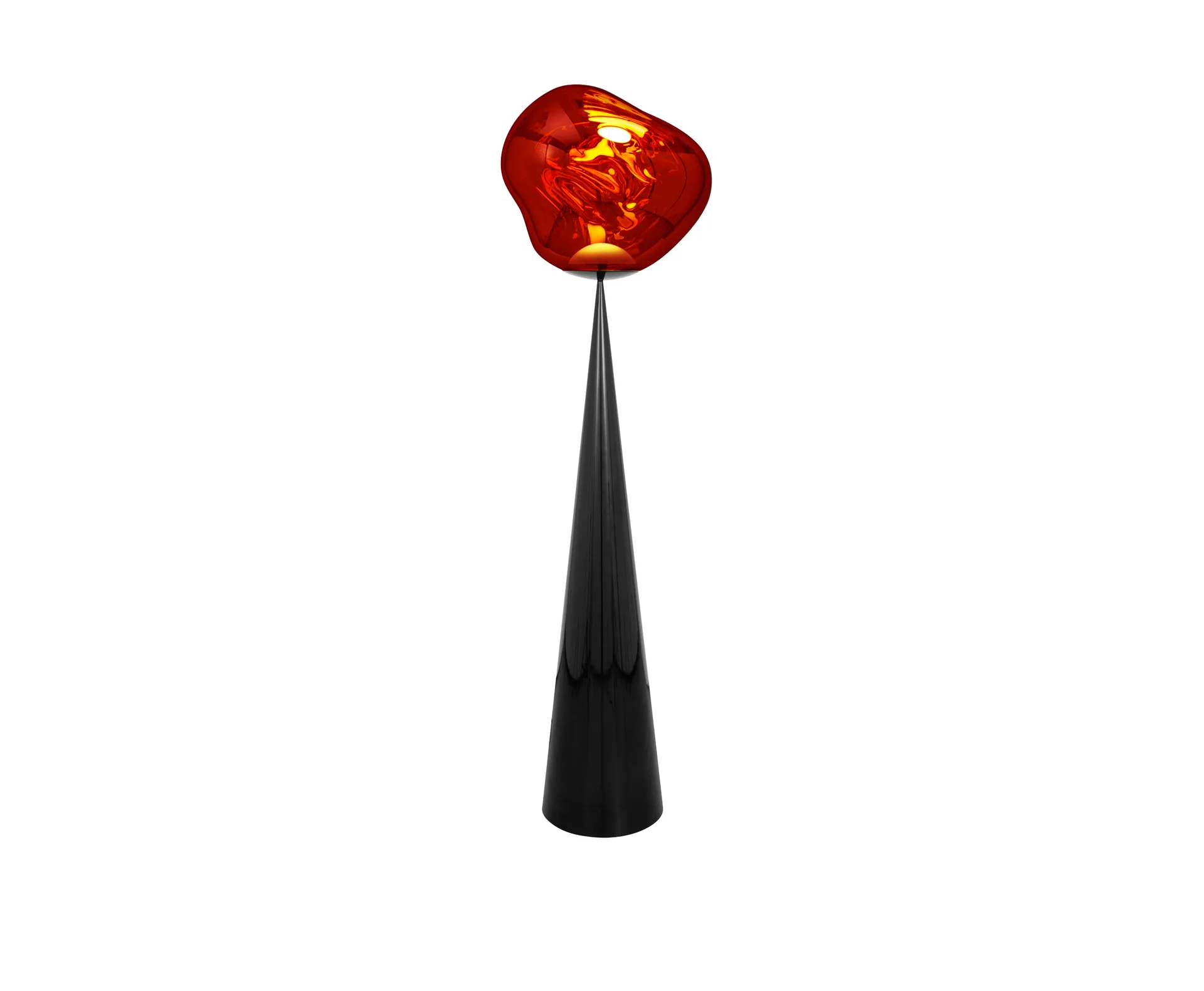 Lampa podłogowa Melt Cone Fat LED 174,5 cm, Miedziany Tom Dixon