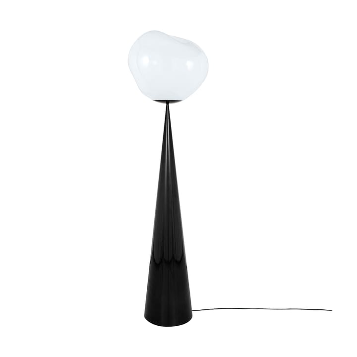 Lampa podłogowa Melt Cone Fat LED 174,5 cm - Opal-czarny - Tom Dixon