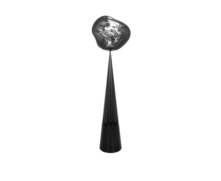 Lampa podłogowa Melt Cone Fat LED 174,5 cm, Srebrny Tom Dixon