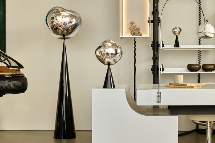 Lampa podłogowa Melt Cone Fat LED 174,5 cm, Srebrny Tom Dixon