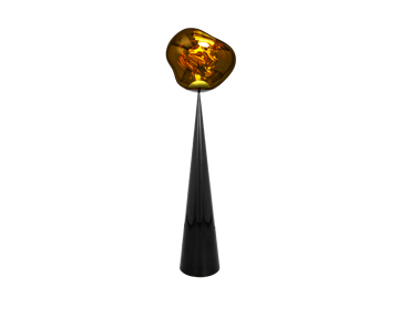Lampa podłogowa Melt Cone Fat LED 174,5 cm - Złoty - Tom Dixon