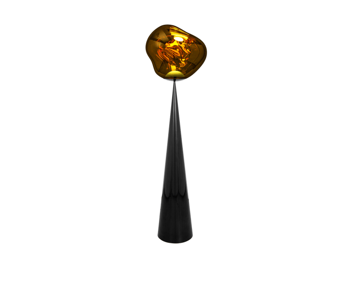 Lampa podłogowa Melt Cone Fat LED 174,5 cm, Złoty Tom Dixon