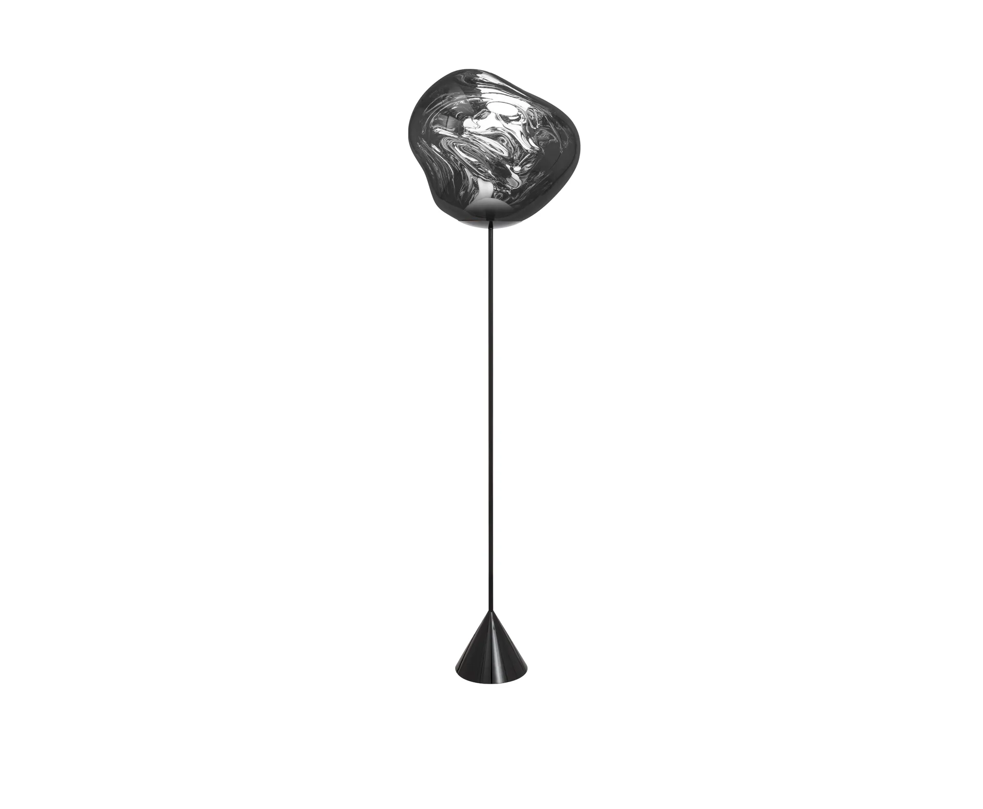 Lampa podłogowa Melt Cone Slim LED 180 cm, Srebrny Tom Dixon