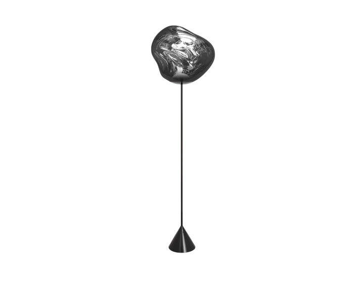 Lampa podłogowa Melt Cone Slim LED 180 cm, Srebrny Tom Dixon