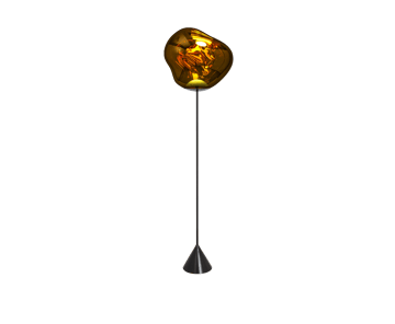 Lampa podłogowa Melt Cone Slim LED 180 cm - Złoty - Tom Dixon
