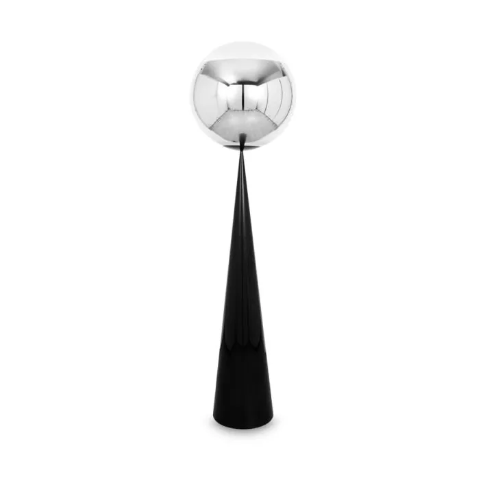 Lampa podłogowa Mirror Ball Fat LED 175,5 cm, Srebrny-srebrny Tom Dixon