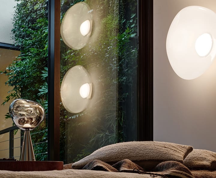 Lampa ścienna Melt Surface LED, Opal-srebrny Tom Dixon