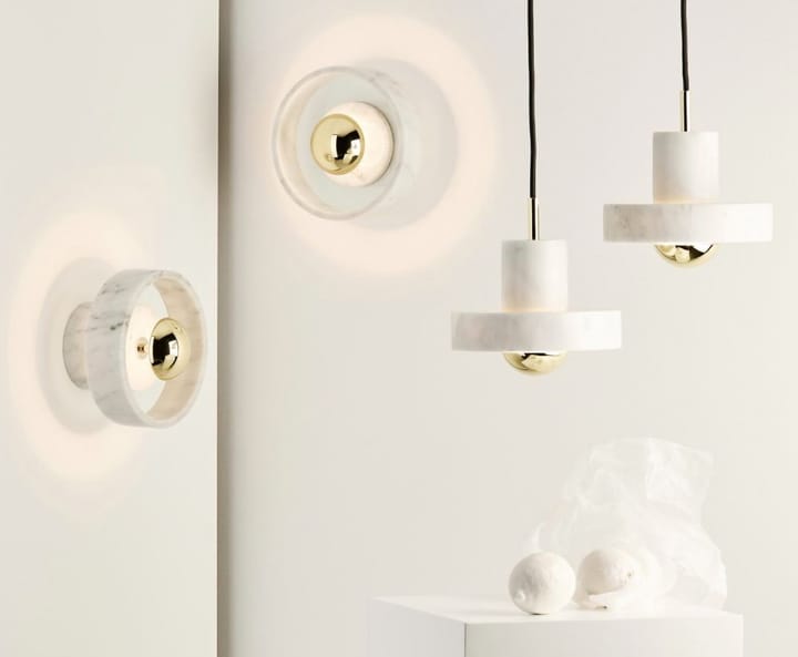 Lampa ścienna Stone Wall, Biały marmur Tom Dixon