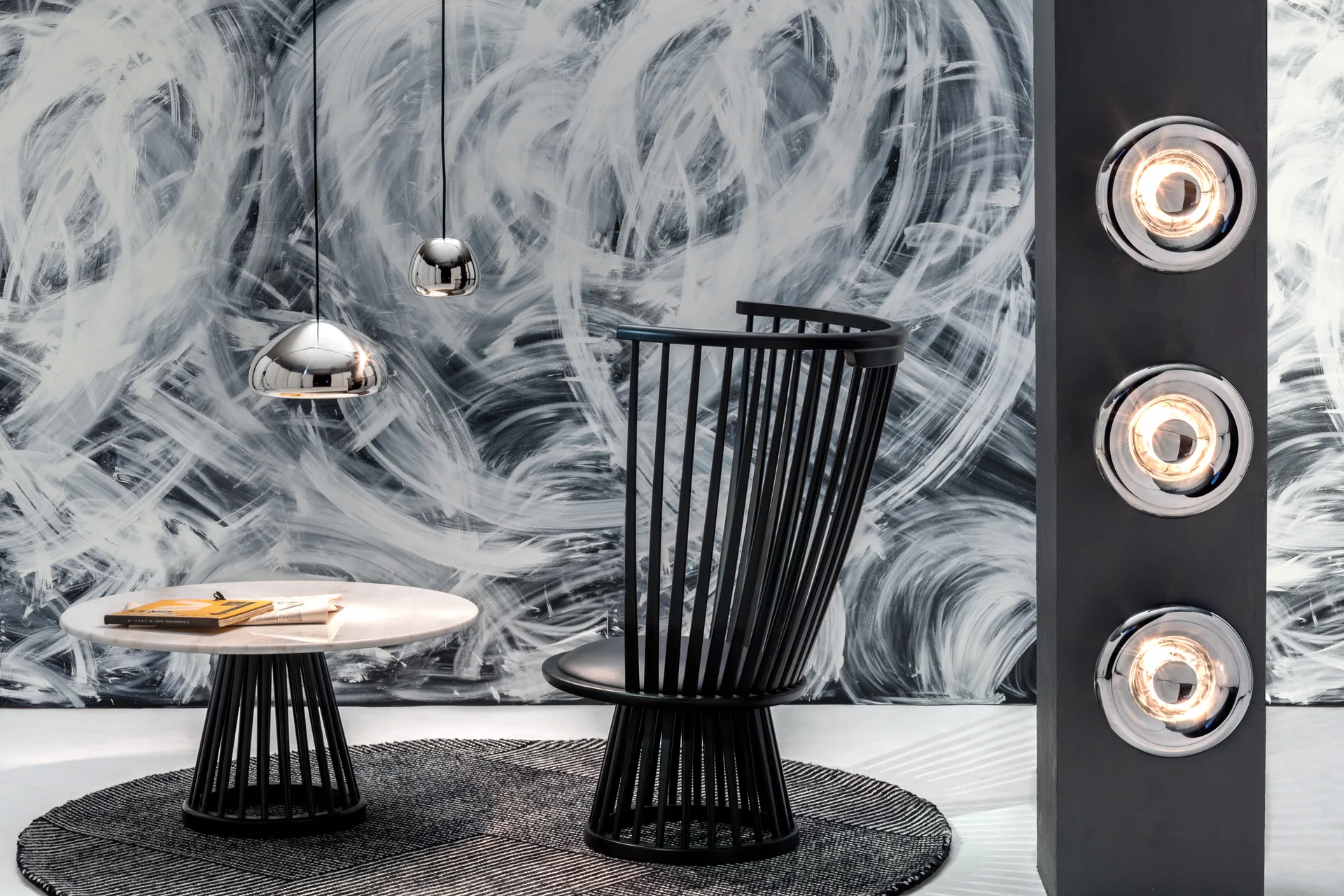 Lampa ścienna Void Surface LED Ø30 cm, Stal nierdzewna Tom Dixon