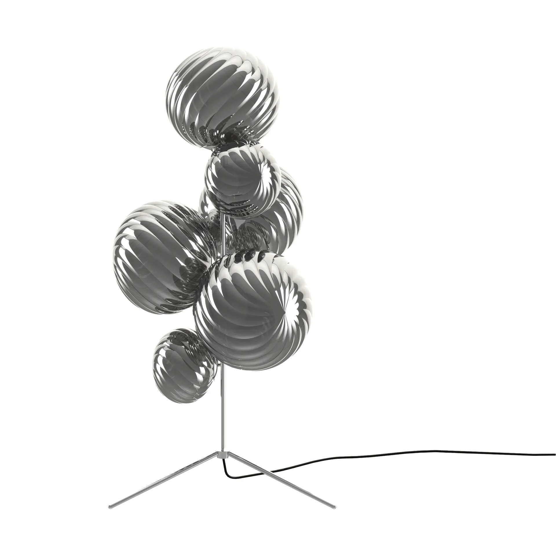 Lampa stojąca Whirl chandelier, Silver Tom Dixon