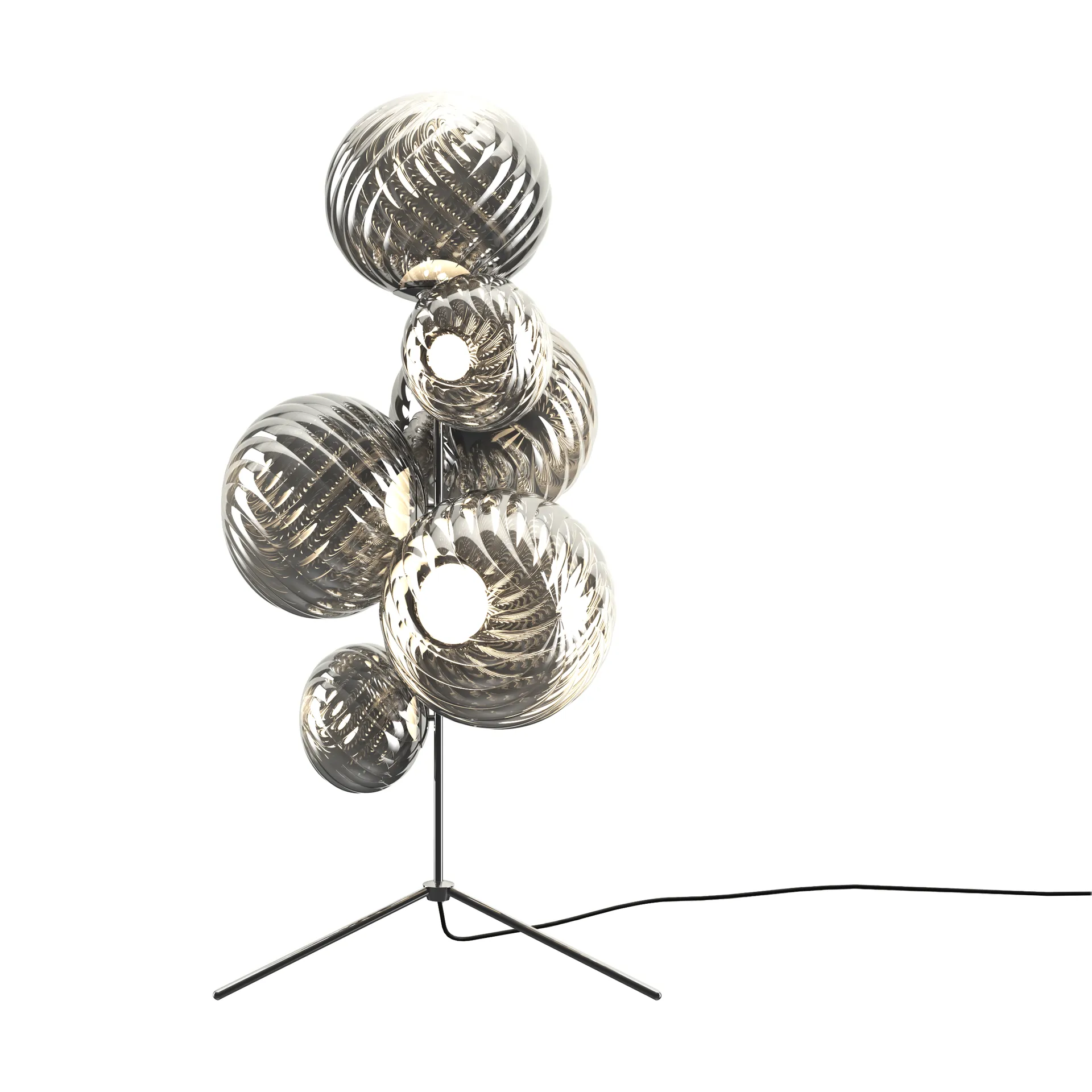 Lampa stojąca Whirl chandelier, Silver Tom Dixon