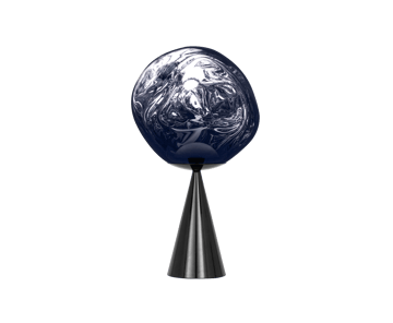 Lampa stołowa Melt Cone Fat LED 46,5 cm - Dymny - Tom Dixon