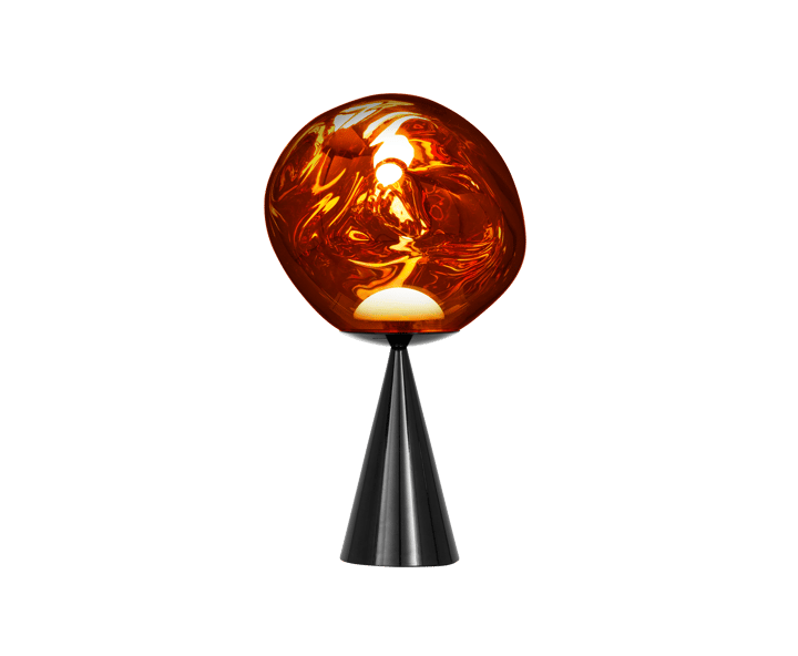 Lampa stołowa Melt Cone Fat LED 46,5 cm, Miedziany Tom Dixon