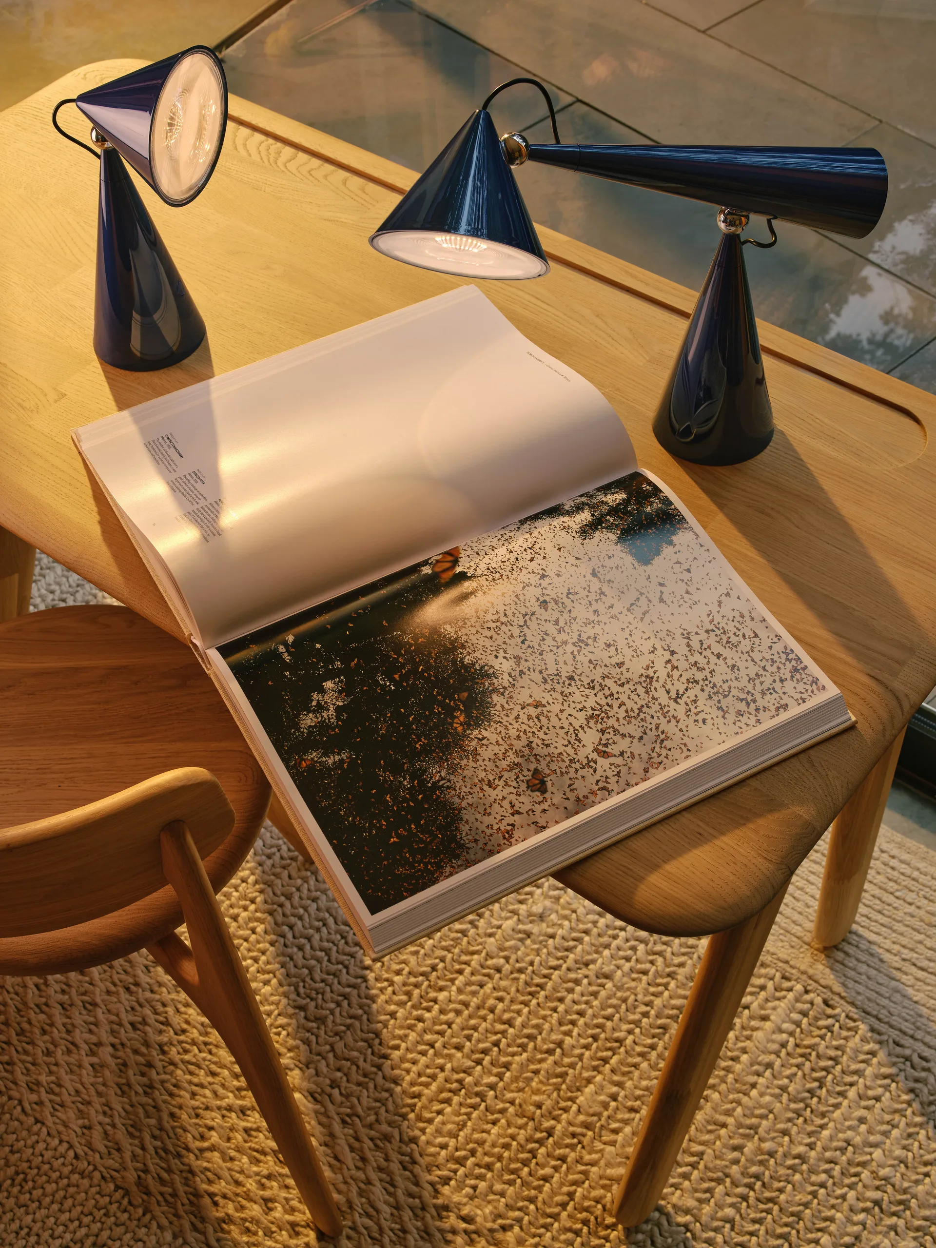 Lampa stołowa Pose Task LED, Indygo Tom Dixon