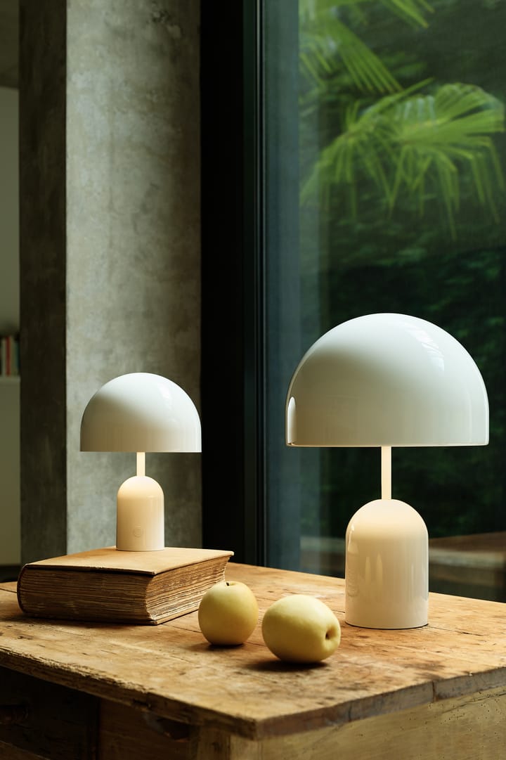 Lampa stołowa przenośna Bell LED 28 cm, Biały Tom Dixon