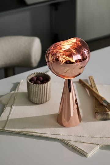 Lampa stołowa przenośna Melt - Copper - Tom Dixon