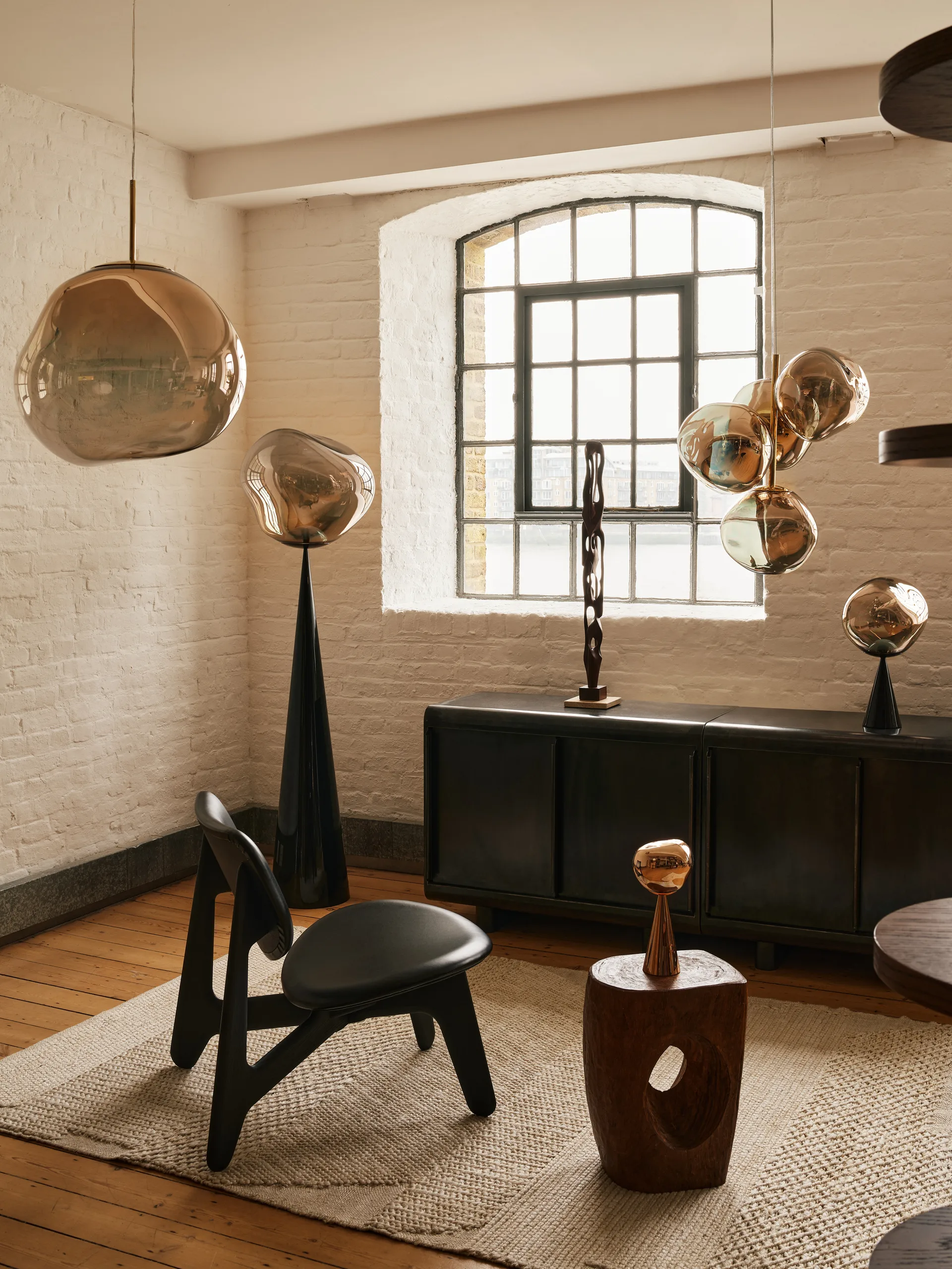 Lampa stołowa przenośna Melt LED 28,5 cm, Bronze Tom Dixon