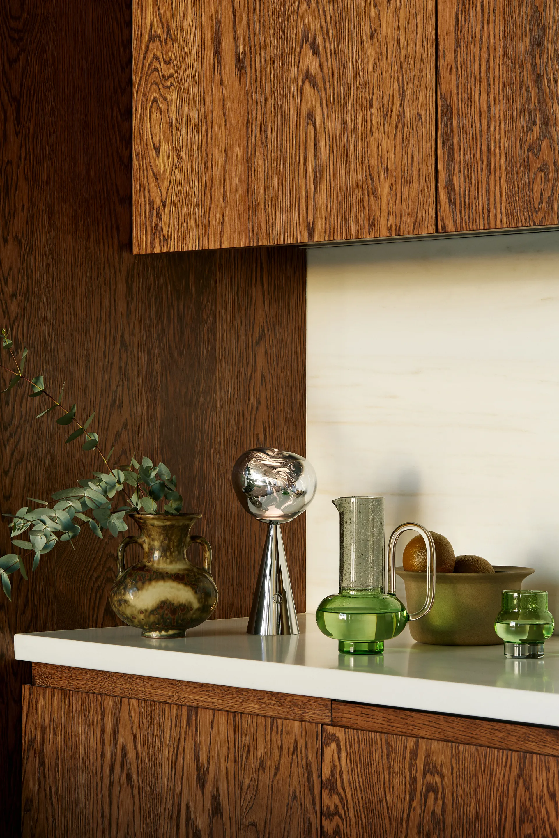 Lampa stołowa przenośna Melt LED 28,5 cm, Srebrny Tom Dixon