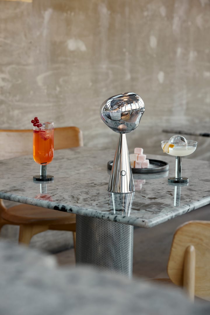 Lampa stołowa przenośna Melt LED 28,5 cm, Srebrny Tom Dixon