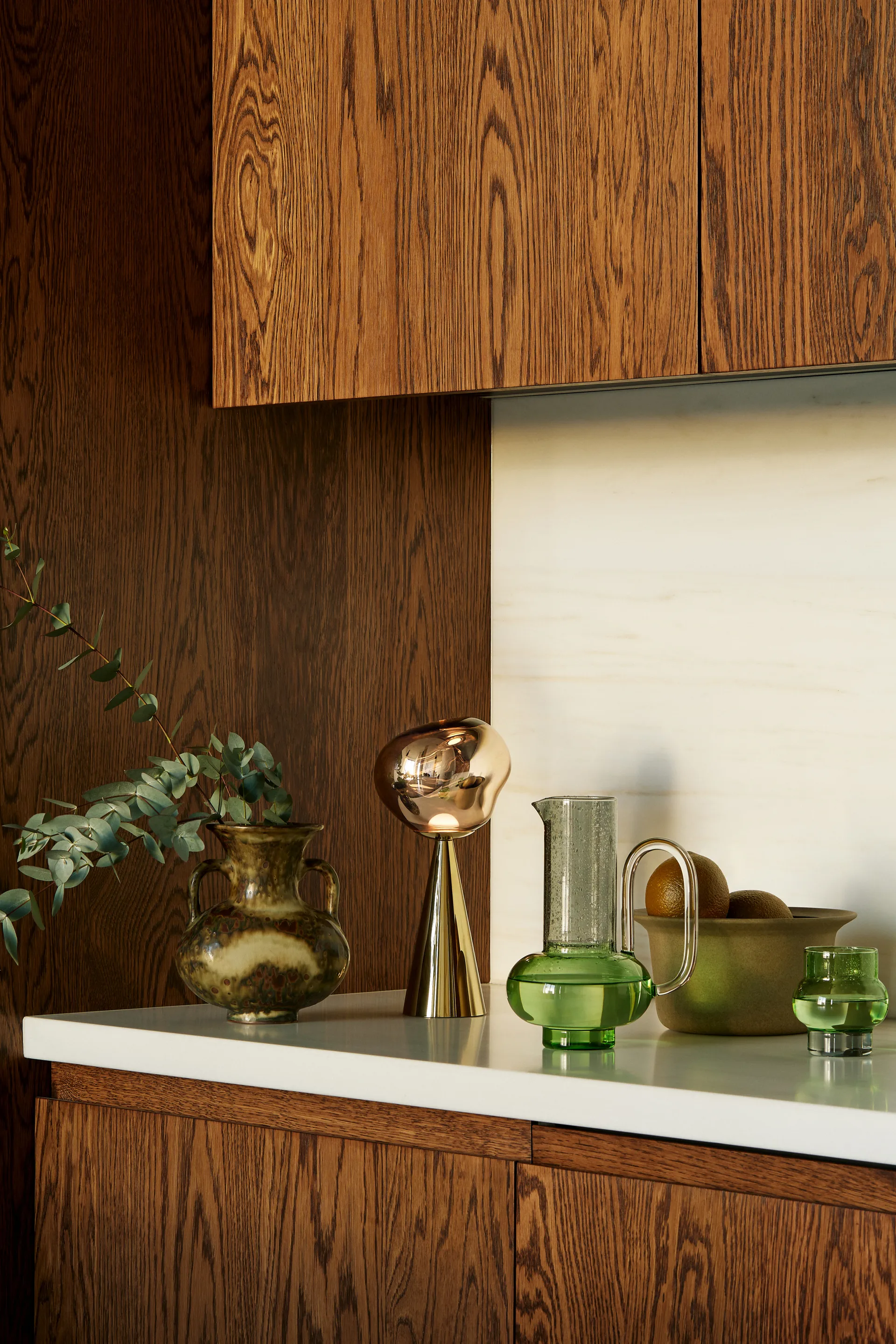 Lampa stołowa przenośna Melt, Złoty Tom Dixon