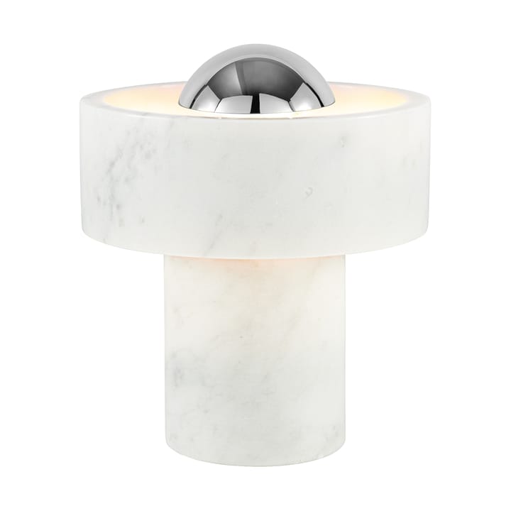 Lampa stołowa przenośna Stone LED 28 cm, Marmur-srebro Tom Dixon