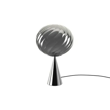 Lampa stołowa Whirl cone fat - Silver - Tom Dixon