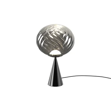 Lampa stołowa Whirl cone fat - Silver - Tom Dixon