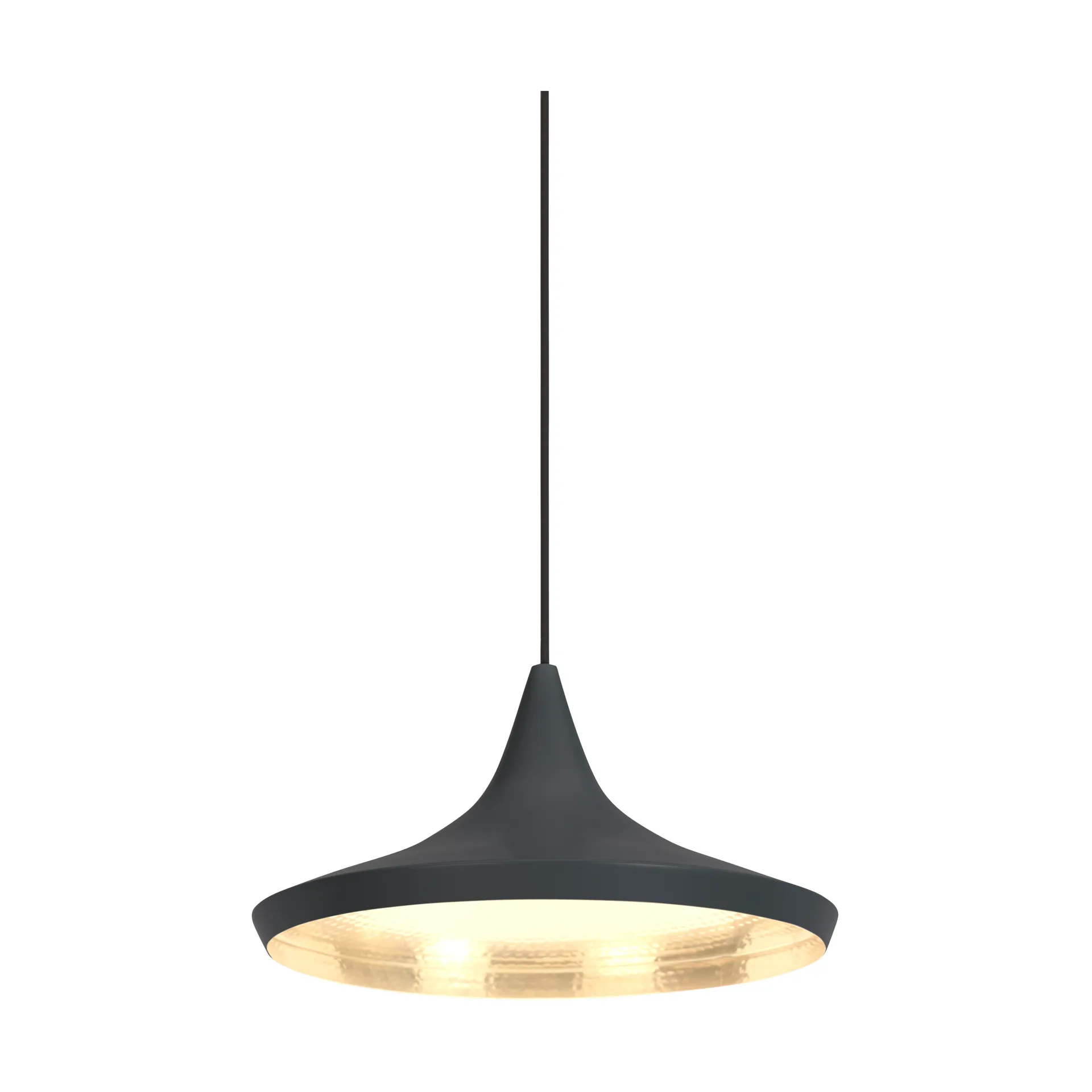Lampa wisząca Beat Wide LED Ø36 cm, Czarny Tom Dixon