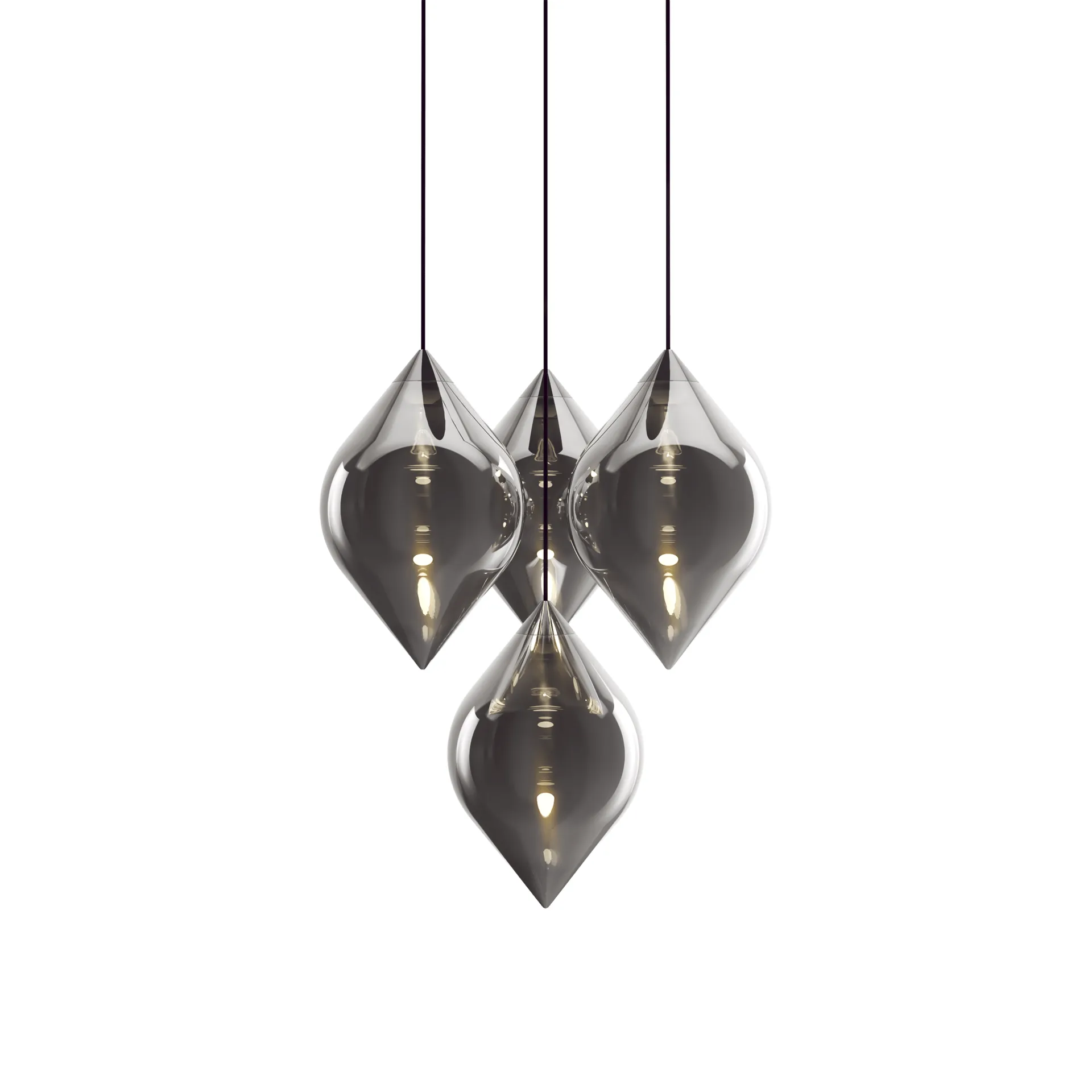 Lampa wisząca Flare Top, Srebrny Tom Dixon