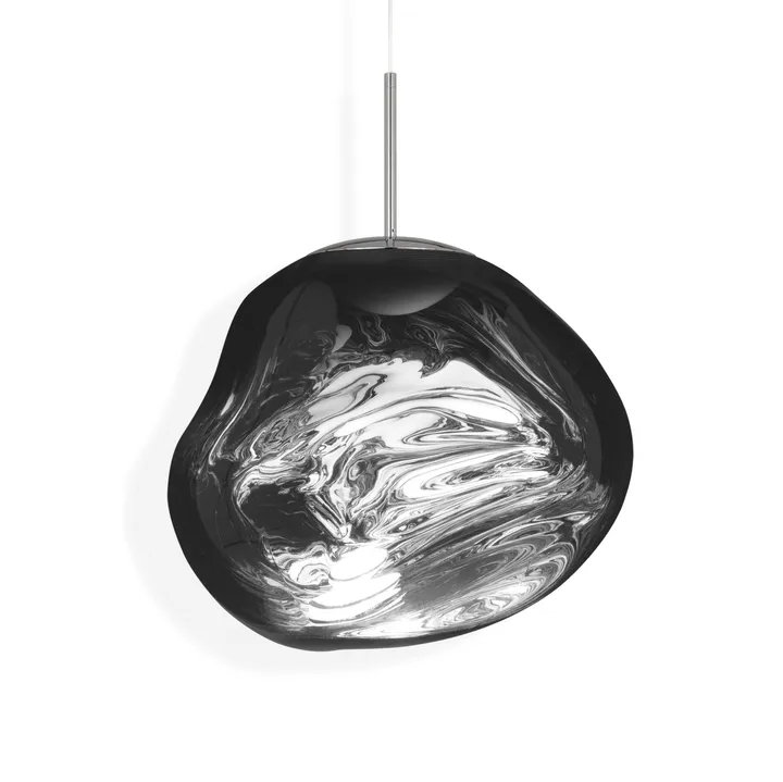 Lampa wisząca Melt LED - Chrome, medium 50x50 cm - Tom Dixon