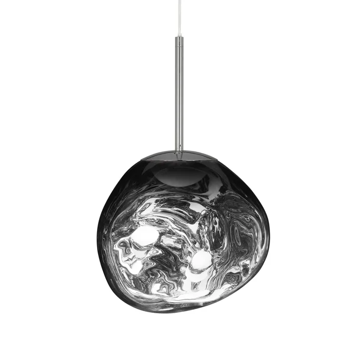 Lampa wisząca Melt LED - Chrome, mini 27x28 cm - Tom Dixon