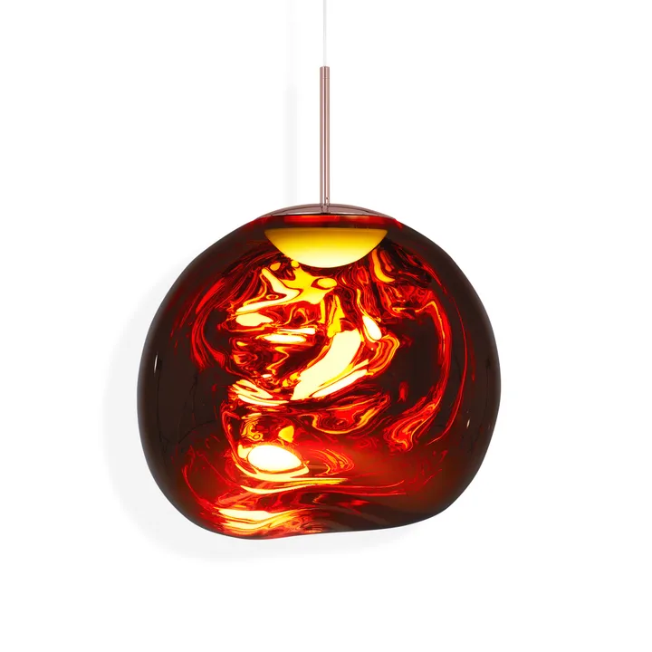 Lampa wisząca Melt LED - Copper, medium 50x50 cm - Tom Dixon