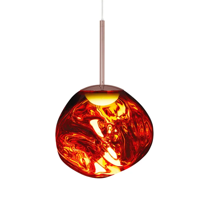 Lampa wisząca Melt LED - Copper (miedź), mini 27x28 cm - Tom Dixon
